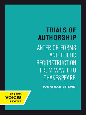 cover image of Trials of Authorship
